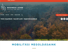 Tablet Screenshot of businesslease.hu